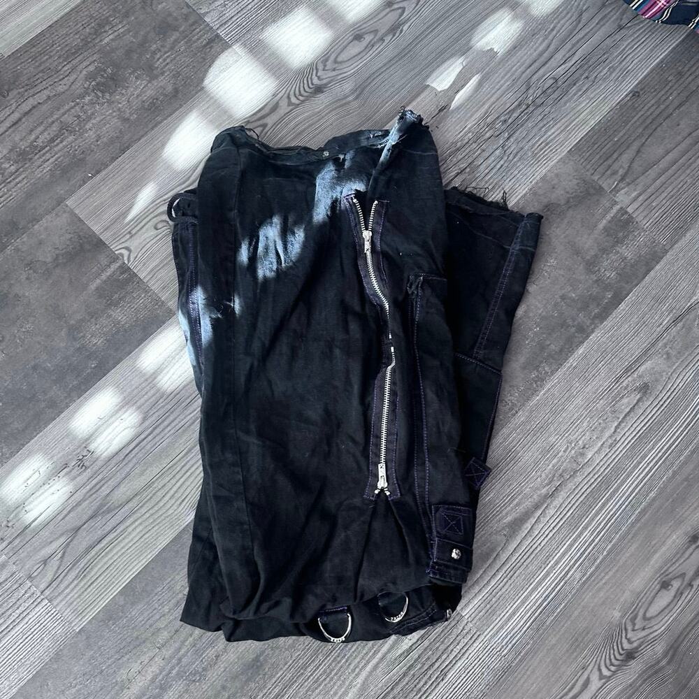tripp nyc vintage rare purple black cargo chain pants - Picture 5 of 5